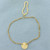Men's R Monogram Tie Charm in 18K Yellow Gold