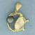 Tahitian Pearl 3D Crab Pendant in 14k Yellow Gold