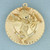 Large Cupid 3D Medallion Charm or Pendant in 14k Yellow Gold