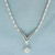 Diamond Dangle Necklasce in 14K White Gold