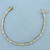 Diamond Heart Link Two Tone Bracelet in 14K Yellow and White Gold