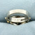 Designer Claës Giertta Modernist Diamond Ring in 18K White and Yellow Gold