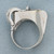 Diamond Abstract Modernist Design Ring In 18k White Gold