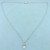 Radiant Diamond Necklace in 14K White Gold