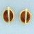 Bezel Set Citrine Stud Earrings in 18K Yellow Gold