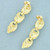 Diamond Cut Dangle Earrings in 14k Yellow Gold