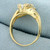 Designer Three Stone Diamond Wedding or Anniversary Ring in 14K Yellow Gold