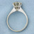 Solitaire Champagne Diamond Engagement Ring in 14K White Gold