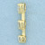 Three Stone Pear Diamond Pendant in 14k Yellow Gold