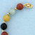 Multicolor Jade Ball Bead Bracelet in 14k Yellow Gold