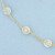 Italian CZ Disco Ball Station Necklace in 14k Yellow Gold