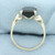 Tsavorite Solitaire Ring in 14k White Gold