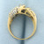 Designer Baguette and Round Diamond Statement Ring in 14k Yellow Gold