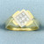 Designer Princess Diamond Ring in 18k Yellow Gold