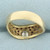 Flush Set Ruby and Diamond Ring in 14k Yellow Gold