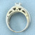 Diamond Engagement Ring with Cutout Hearts in 18k White Gold