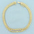 Diamond Designer Link Bracelet in 14k Yellow Gold