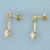 Diamond Dangle Earrings in 14k Yellow Gold