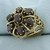 Victorian Revival Garnet Ring in 14k Yellow Gold