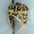 Victorian Revival Garnet Ring in 14k Yellow Gold