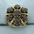 Victorian Revival Garnet Ring in 14k Yellow Gold