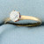 Antique Old Mine Cut Diamond Victorian Engagement Ring in 14k Rose Gold