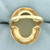 Antique Jade and Rotating Seed Pearl Ring in 14k Yellow Gold