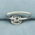Diamond Halo Engagement Ring in 14k White Gold