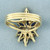 Sapphire and Diamond Spray Design Ring in 14k Yellow Gold