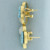 Unique Bezel Set Quartz Statement Earrings in 10k Yellow Gold