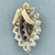 Diamond and Ruby Pendant or Slide in 14k White and Yellow Gold