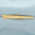 Vintage Engraved Tie Bar Clip with Chain in 18k Yellow Gold