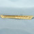 Vintage Engraved Tie Bar Clip with Chain in 18k Yellow Gold