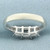 Princess Cut 3 Stone Engagement or Anniversary Ring in 14k White Gold