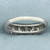 5 Stone Anniversary or Wedding Band Ring in Platinum