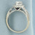 Vera Wang Love Collection Pear Diamond Double Halo Twist Engagement Ring in 14k White Gold