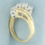Zigzag Design Diamond Ring in 14k Yellow Gold