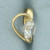 CZ Heart Slide Pendant in 14k Yellow Gold