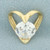 CZ Heart Slide Pendant in 14k Yellow Gold