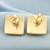 Isabelle Fa Designer Coussinet 20MM Square Minimalist Earrings in 18k Rose Gold