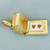 Heart Home Mechanical Pendant in 18k Yellow Gold