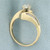 Marquise Diamond Bypass Engagement Ring in 14k Yellow Gold