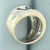 Blank and White Pave Set Diamond Ring in 14k White Gold