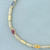 Sapphire and Diamond Two Tone Bracelet in 14k White and Yellow Gold