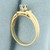 Diamond Solitaire Engagement and Wedding Ring Bridal Set in 14k Yellow Gold