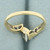 Marquise and Baguette Diamond Engagement Ring in 14k Yellow Gold