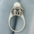 Vintage Cultured Akoya Pearl Crown Ring in 14k White Gold