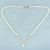 Mikura Pearl and Diamond Necklace in 18k Yellow Gold