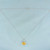 Citrine and Diamond Necklace in 14k White Gold
