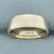 Two Tone High Polish Wedding Band Ring in 14k Yellow and White Gold